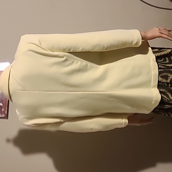 METAPHOR Soft Yellow Blazer - Picture 6 of 6